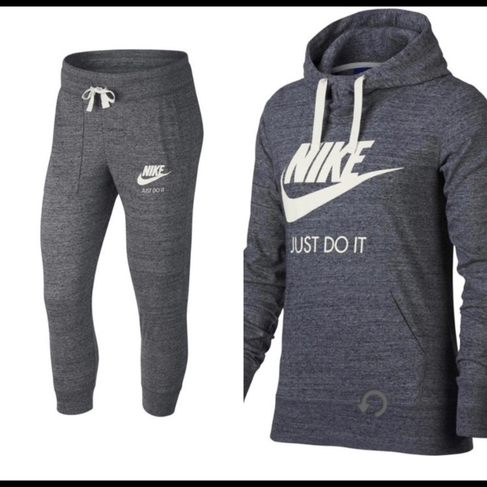 Nike Women's Gym Vintage  Hoodie And Joggers-Sz.L